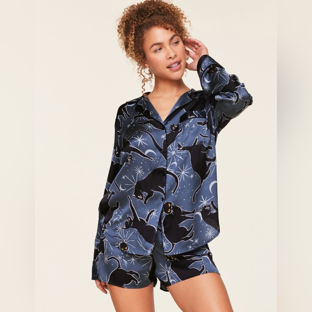 ADORE ME  / Sammi Blue Cat PJ Set - never worn